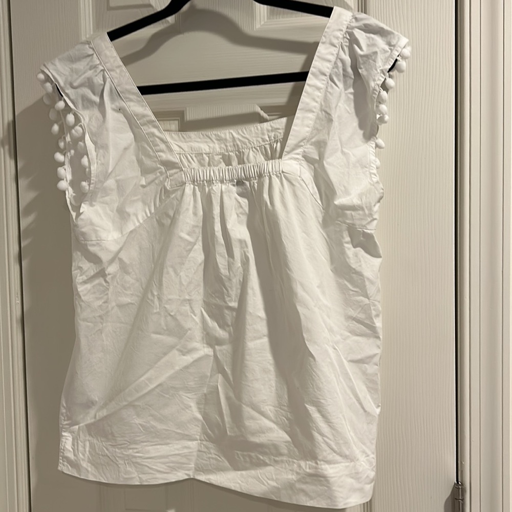 J crew Bright white top - Picture 3 of 4